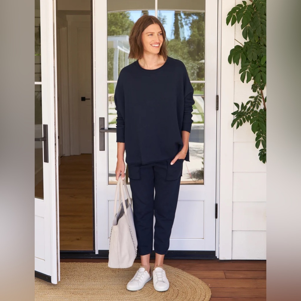 Frank & Eileen eamon sweatpants- British Navy